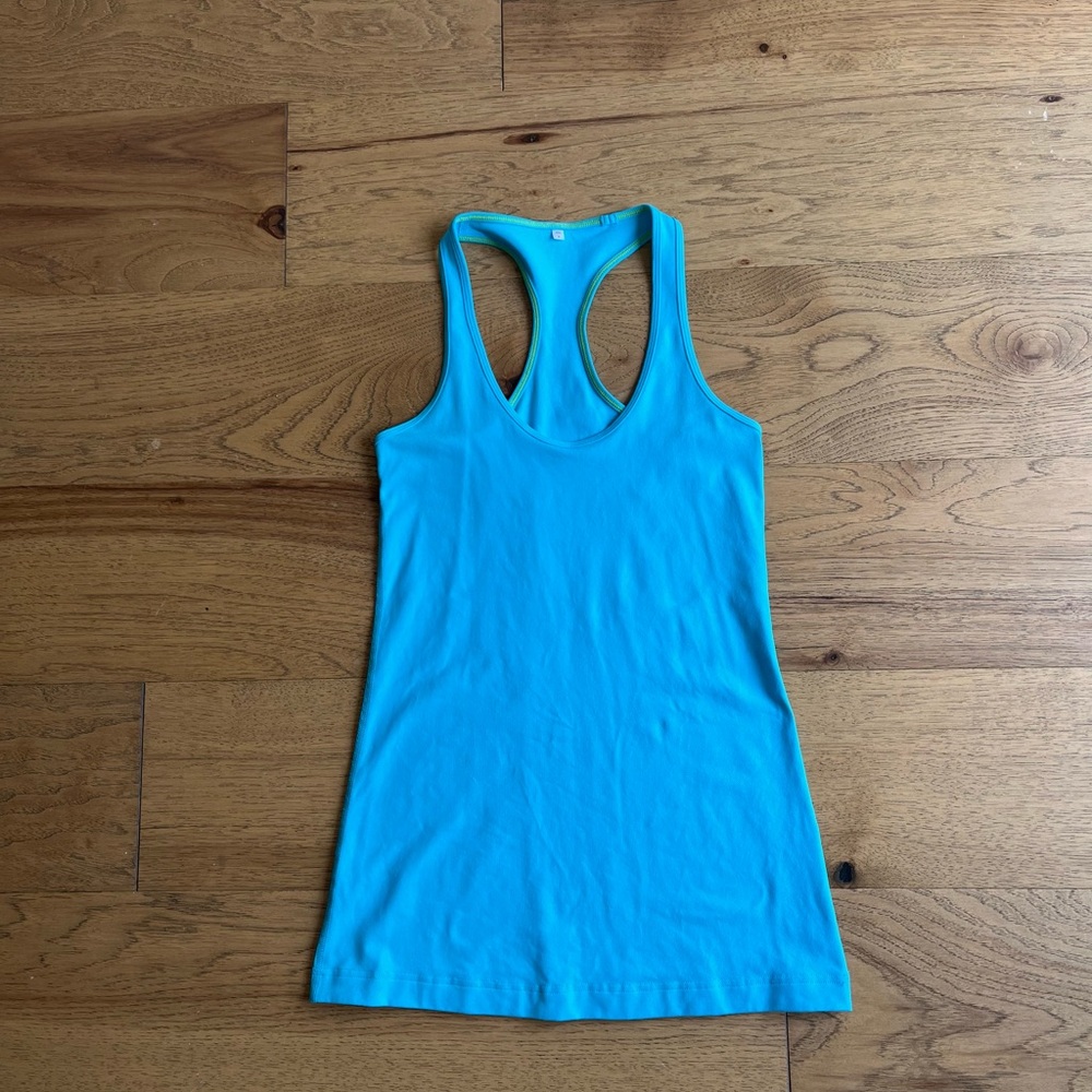 Lululemon Cool Racerback Sky Blue Size 6 EUC